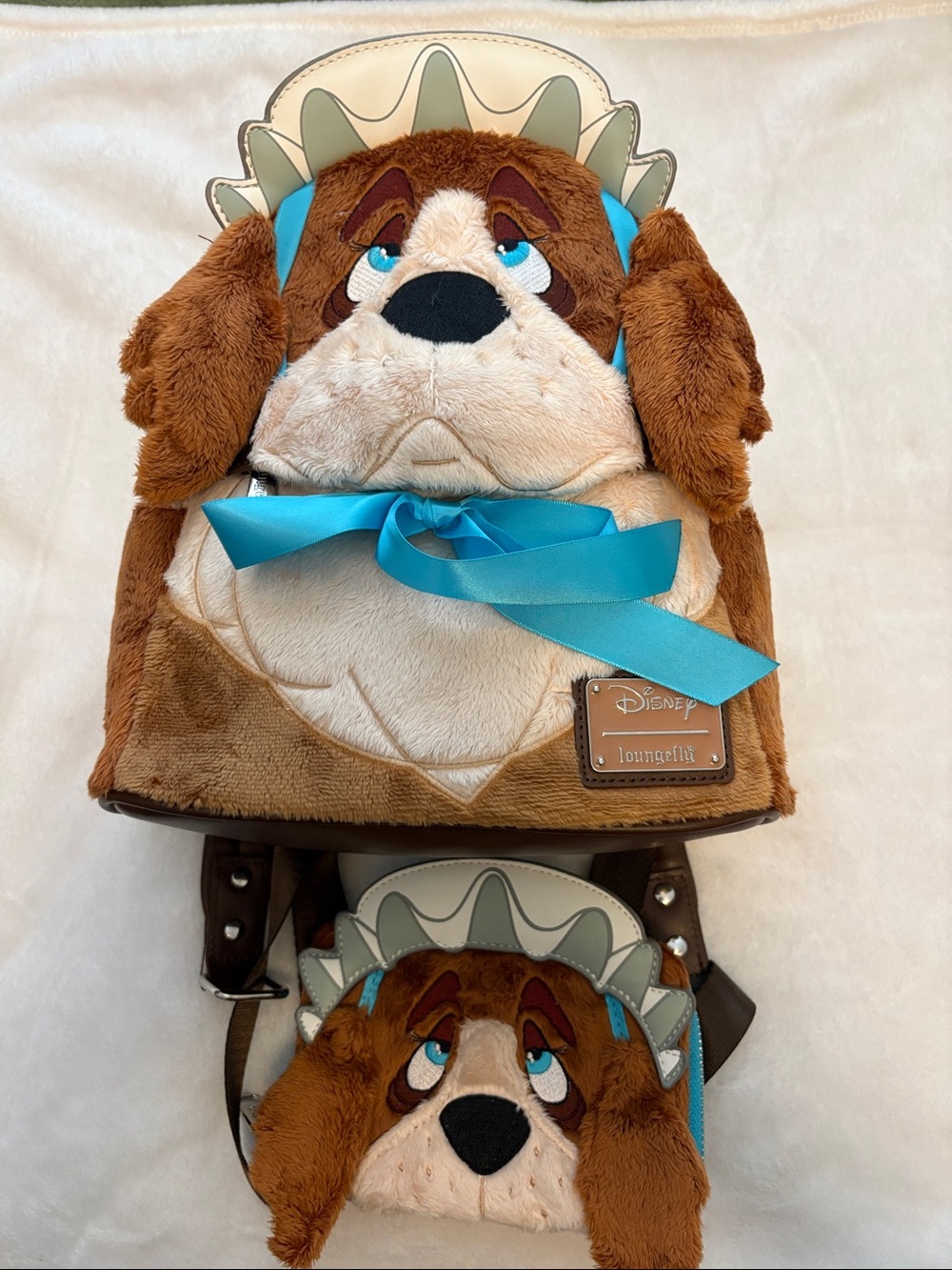 Loungefly nana Backpack with Blue Accents and nana wallet